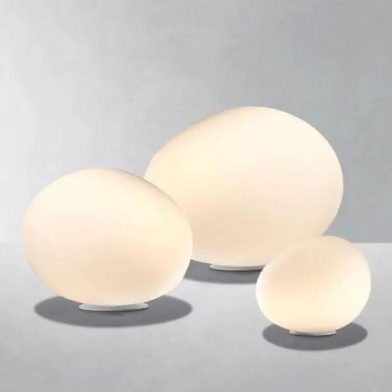 

Nordic Living Room Table Lamp Bedroom Bedside Geometric Glass Spherical Desk Light Decorative Creativity Led Desk Lamp