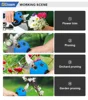 Gisam 30mm Brushless Electric Pruning Shears Electric Scissors 2 Gears Cordless Fruit Tree Bonsai Pruning For Makita 18V Battery 3