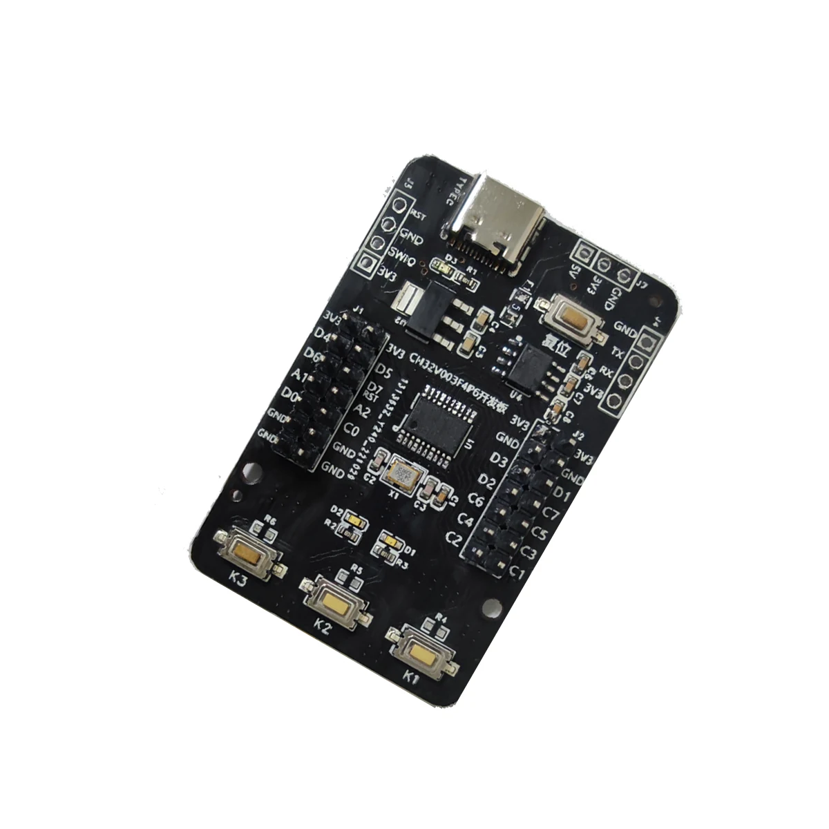

CH32V003F4P6 MCU QingKe RISC-V2A CH32V003 Development board With ch340 debugging 1-wire SDI System Main Frequency 48MHz WCH