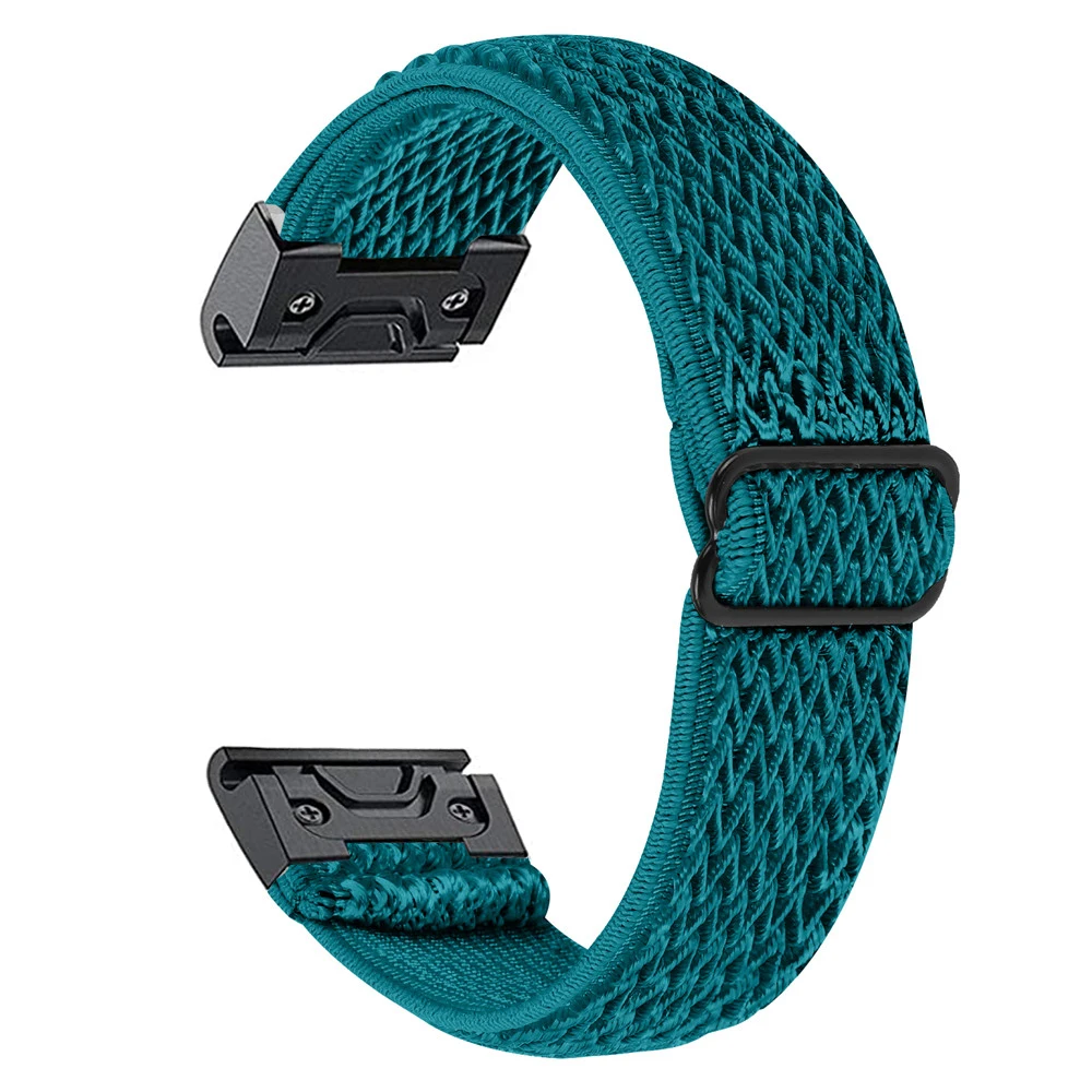 Essidi 22mm New Elastic Nylon Watch Band For Garmin Fenix 7 6 5 Plus Pro GPS Approach S60 Bracelet Strap Loop For Forerunner 945 