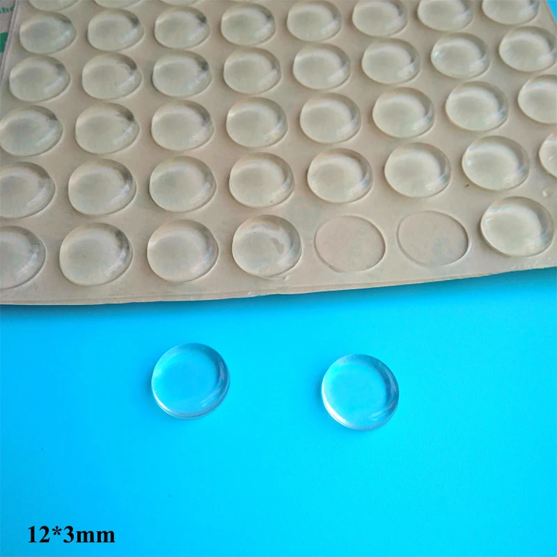 Description Picture 4 of item64Pcs High Transparent Self-Adhesive Cabinet Bumpers 12x3mm Furniture Door Pad Drawer Door Stop Silicone Rubber Feet Pads