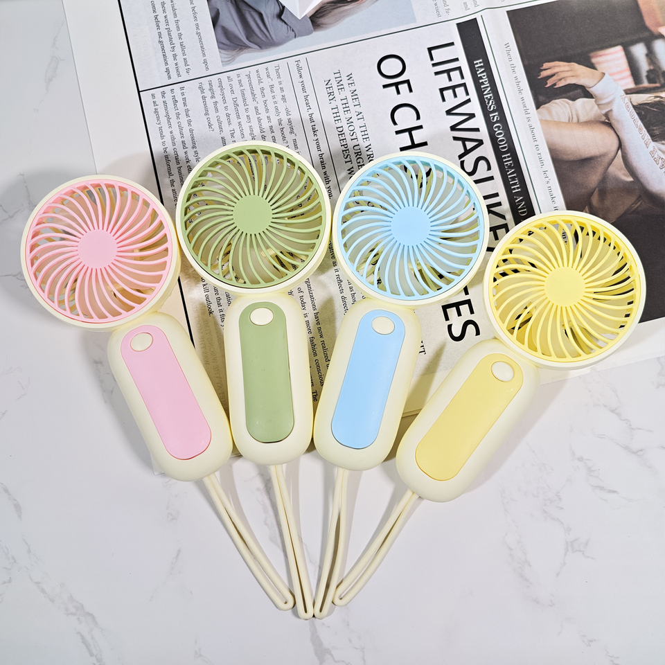 JL8874-Versatile Handheld Fan - Fresh - looking Colors, Easy Operation, Ideal for Home and Outdoor (Battery Excluded)