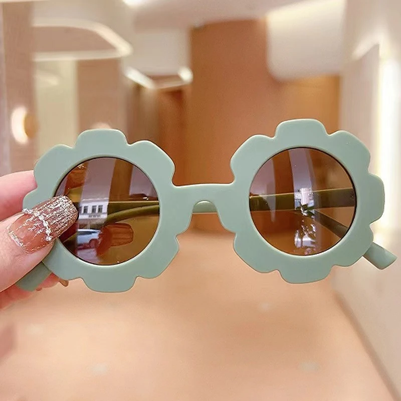 Children's Sunglasses Multi color Optional Cute Sunflower Glasses Straight