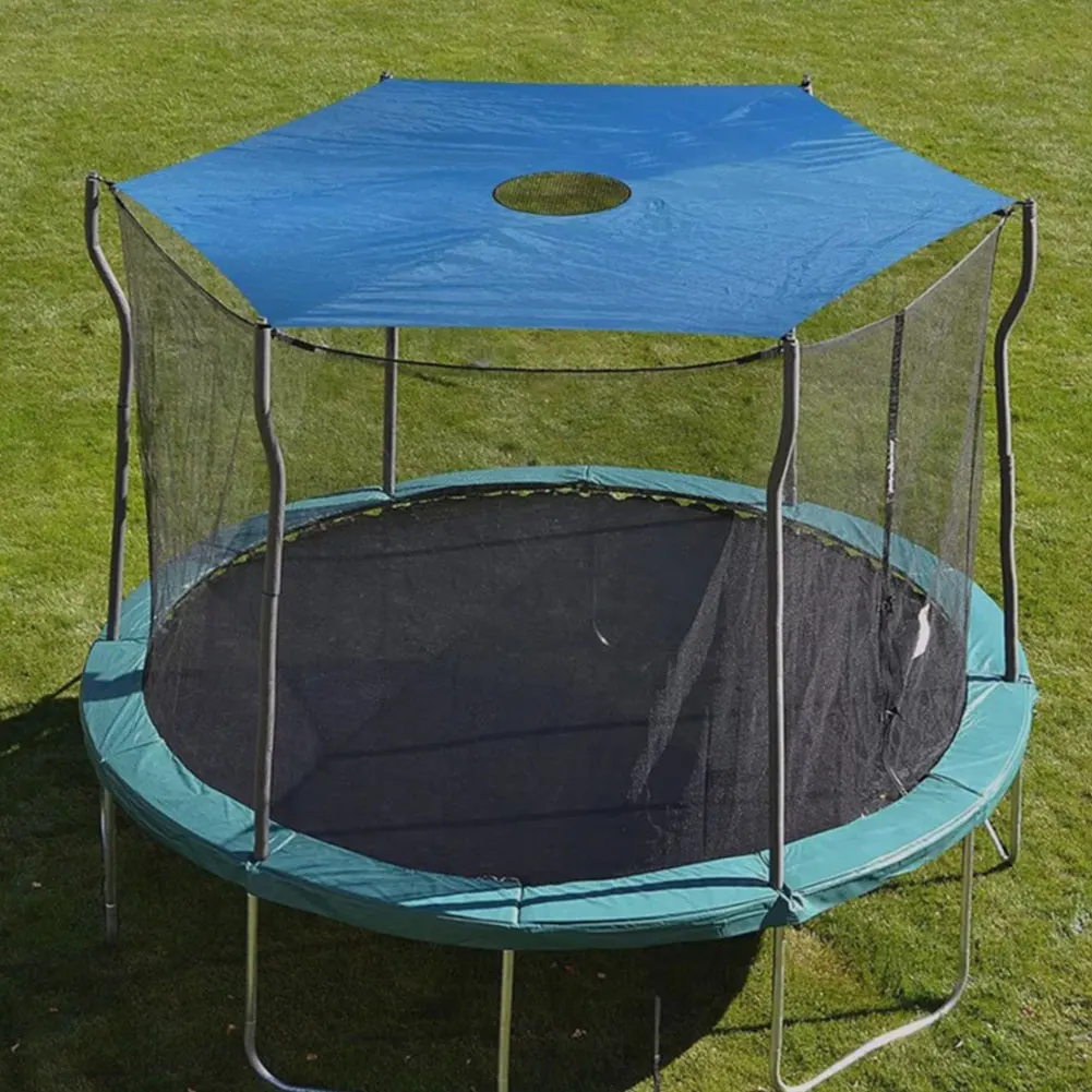 6/8/10/12/14Feet Trampoline Shade Cover Outdoor Anti-UV Trampoline Canopy Cover Sun-Protection Trampolines Sunshade Accessories