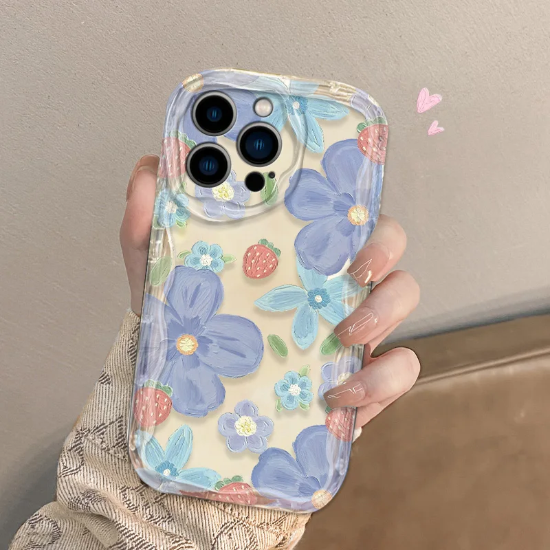 Graffiti Flower TPU Protective Phone Case Cover