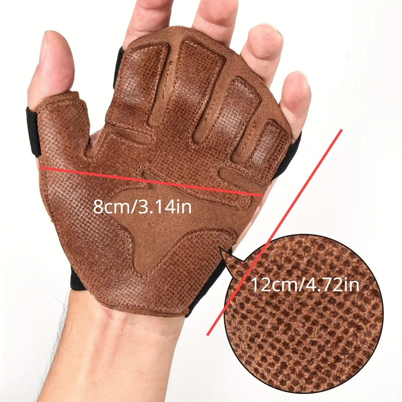 1 Pair Breathable Non-Slip Fitness Gloves Weight Lifting Training Gloves Sports Palm Protection Fitness Sports Pull Ups fitness gloves