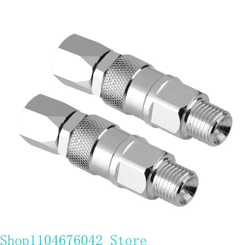 2pcs Flexible Sprayer Hose Connectors Adapter Convenient for Quick Attachment and Multiple Rotations in Painting Tasks