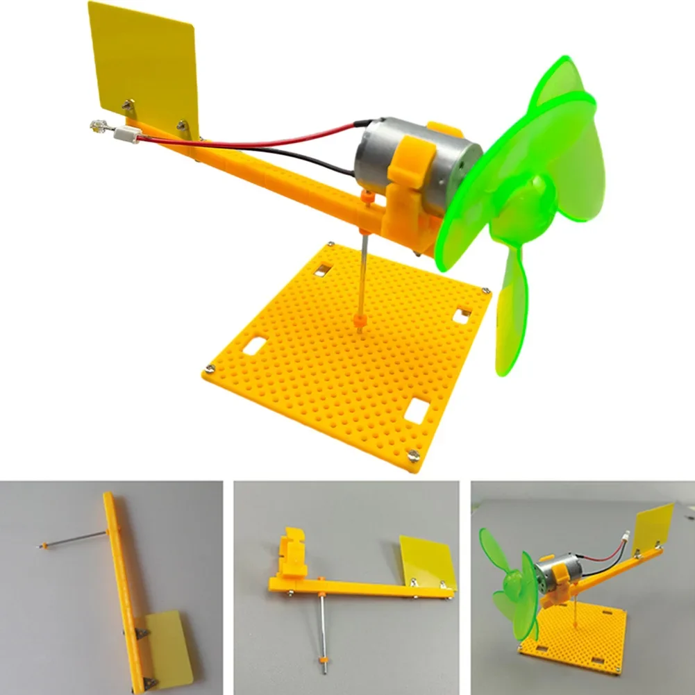 Wind Turbine Generator Kit With Holder Blades Cultivate Children's Interest in Learning Direct Current Power Generation
