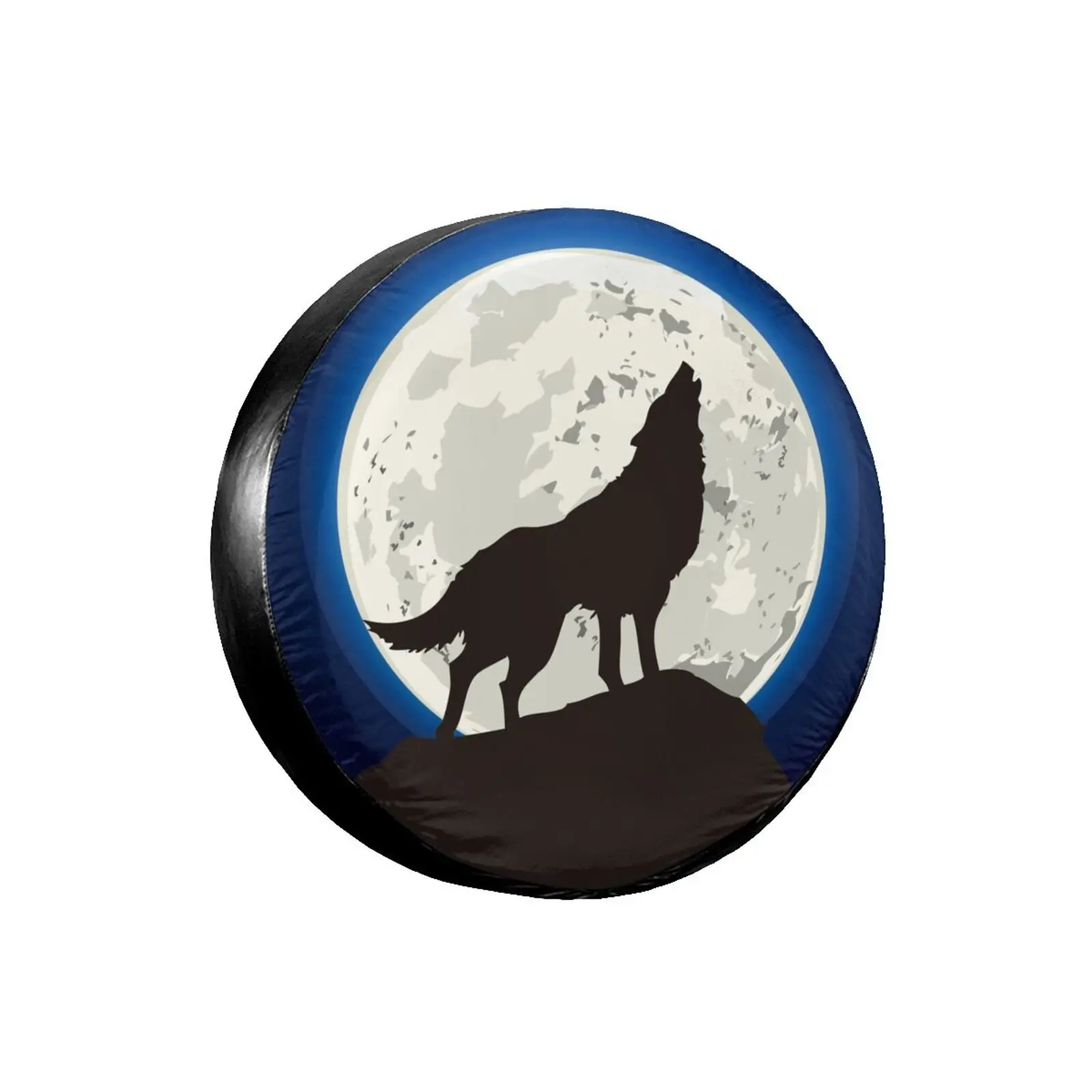 

Foruidea 3D Printed Wolf Spare Tire Cover Waterproof Dust-Proof UV Sun Wheel Tire Cover Fit for Jeep,Trailer,