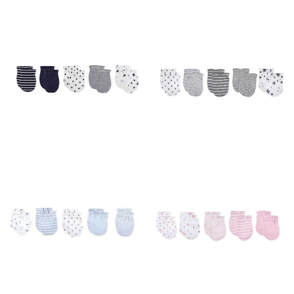 Baby Mittens 5 Pcs Newborn Cotton 0-6M