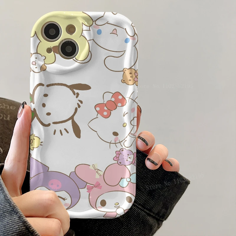 thumbnail image 1 of Sanrio Kuromi Hello Kitty Pochacco Soft Case For Samsung Galaxy S23 S22 Ultra S21 S20 FE A14 A24 A25 A23 A33 A53 A34 A54 Cover, 1 of 5