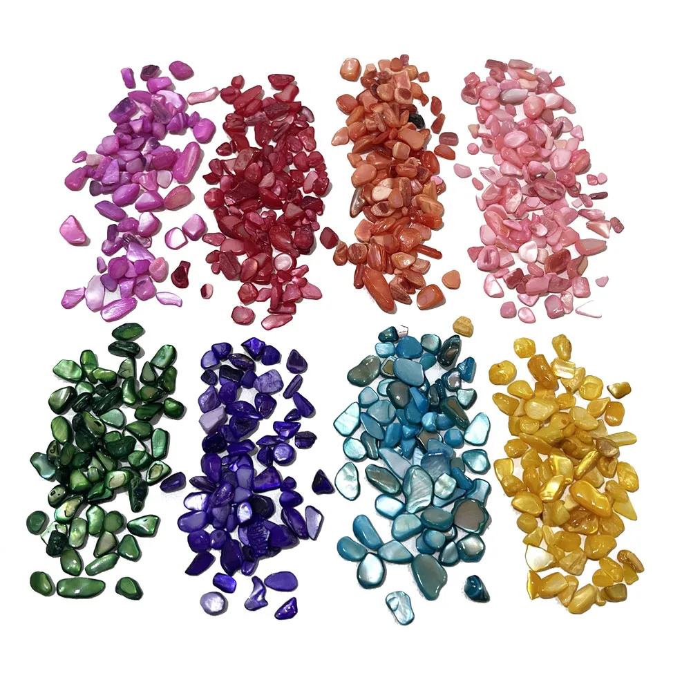 Vibrant Natural Crushed Shell Beads for Weddings, Vase Fillers, Home Decor, and Crafts