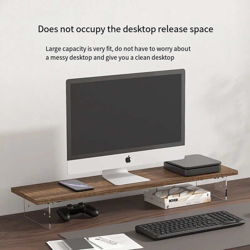 

Multifunctional Desktop Storage Creative Acrylic Computer Heightener Desktop Display Bracket Bracket Pad Storage Rack