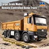 HUINA 1536 Remote Control Model 1/14 2.4G 8-Wheel Heavy-Duty Engineering Dump Truck Alloy Sound/light Electric Toy for Adult Boy 2
