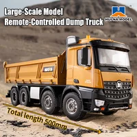 HUINA 1536 Remote Control Model 1/14 2.4G 8-Wheel Heavy-Duty Engineering Dump Truck Alloy Sound/light Electric Toy for Adult Boy 2