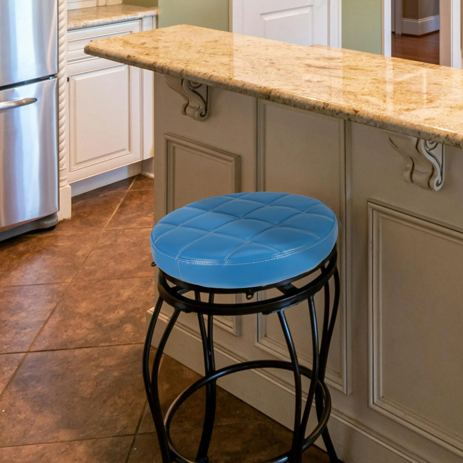 Round Bar Stool Replacement Seat Comfortable Seating Solution Round Seat Cover Bar Stool PU Cushion Round Stool Seat Cushion 5
