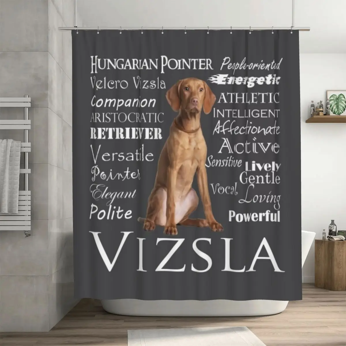 

Занавеска для душа с крючками, 72x72 дюйма