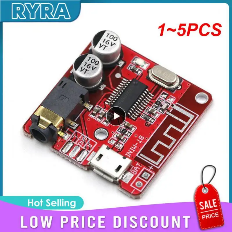 

1~5PCS Audio Receiver Board 5.0 MP3 Lossless Decoder Board Wireless Stereo Music Module 3.7-5V XY-BT-Mini