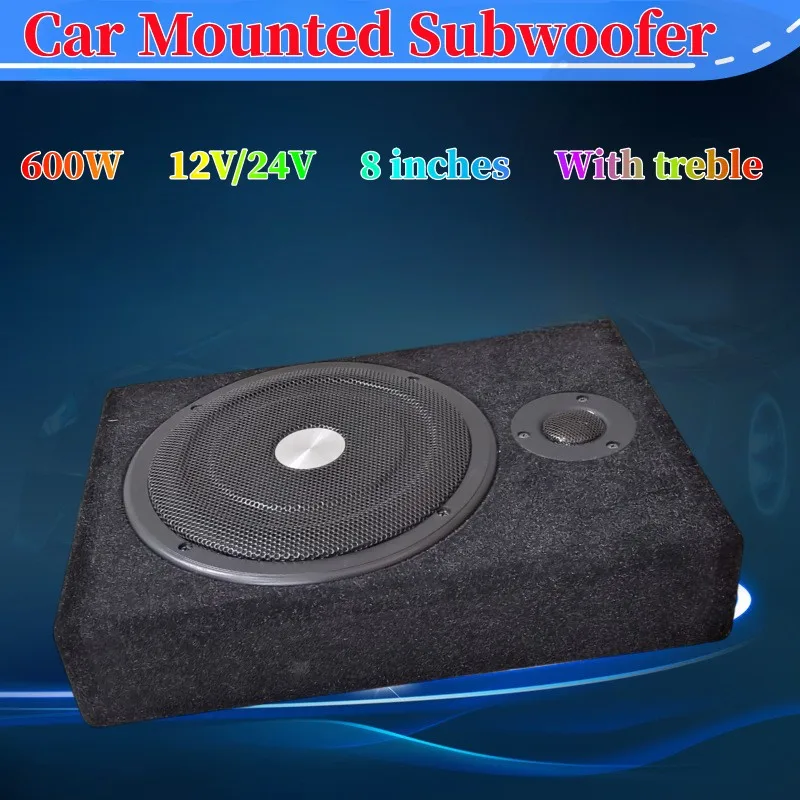 

Car Mounted 12V/24V 8-inch 600W High-power Car Subwoofer with Bluetooth Vehicle Audio Modification