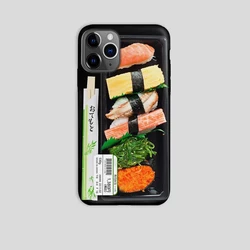 Luxury Realistic Sushi Pattern Double - Layer Phone Case Back Cover - iPhone X(XS) (FLR - 298DSFLR1A155)