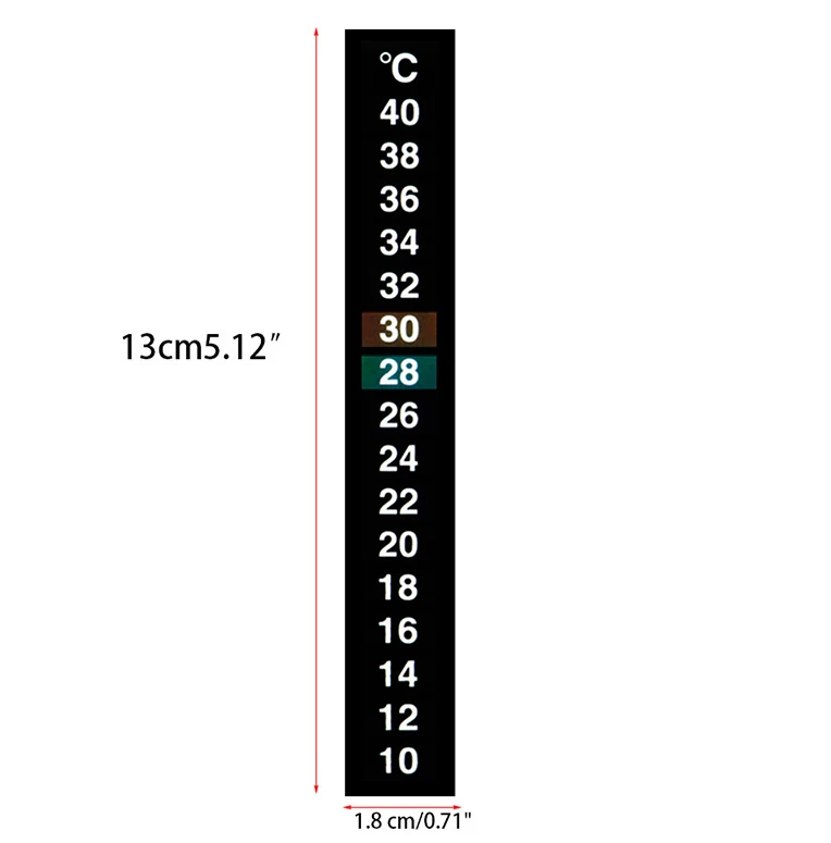 Title 9, Dual Scale Aquarium Thermometer Fish Tank Liqui...