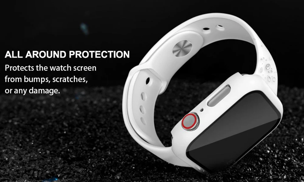 Glass+Watch Cover for Apple Watch Case 41mm 45mm 40mm 44mm 42mm 38mm Matte Bumper+Screen Protector for Iwatch SE 7 6 5 4 3 2 1 Glass+Watch Cover for Apple Watch Case 41mm 45mm 40mm 44mm 42mm 38mm Matte Bumper+Screen Protector for Iwatch SE 7 6 5 4 3 2 1