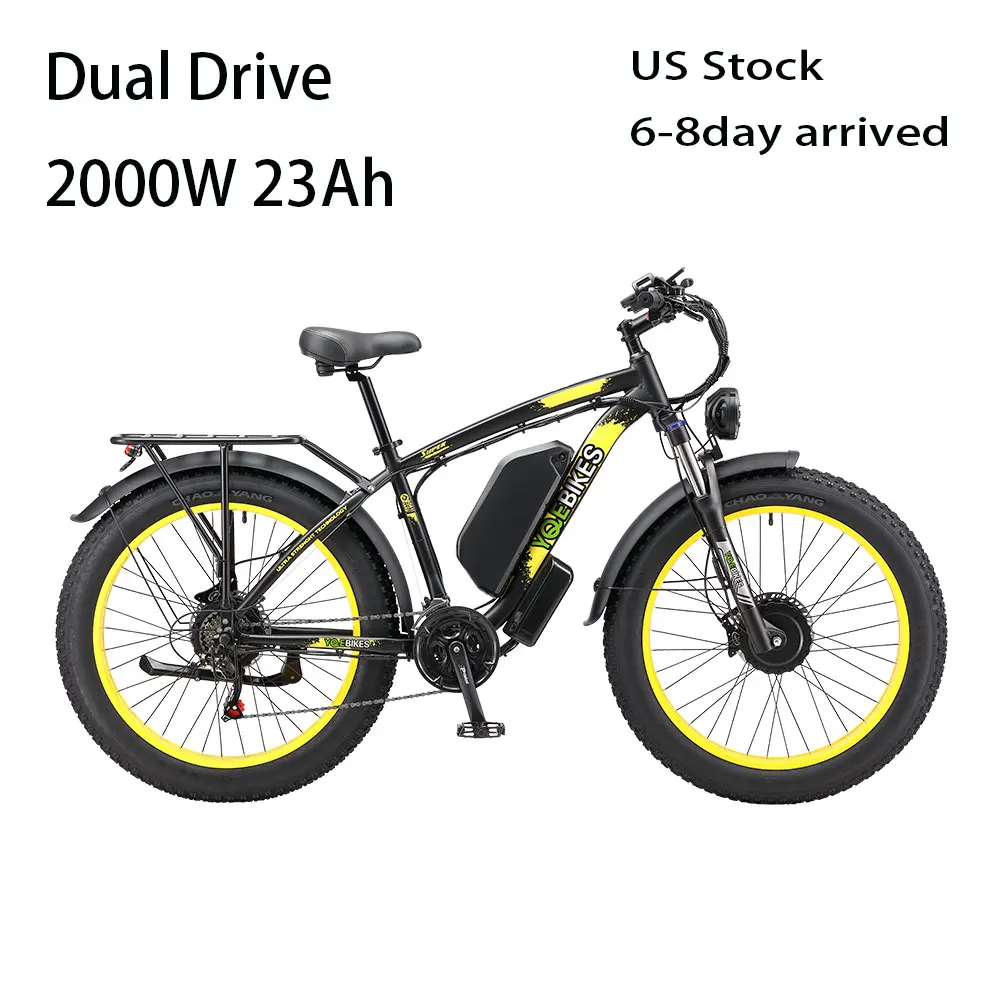 USAWarehouse68DayArrived21SpeedElectricFatBike2640Dual