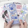 100Pcs 4 Grid Clear Photo Card Sleeve Idol Photo Bookmark Protective Cover Small Card Organizer Opp Bag Students Supplies 4
