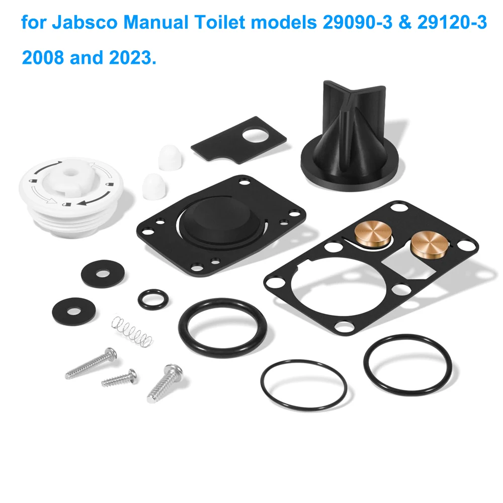 

17Pcs/Set Replacement for Jabsco 29045-3000 Marine Manual Toilet Service Kit Fit for 29090-3 & 29120-3 Series Toilet (2008-2023)