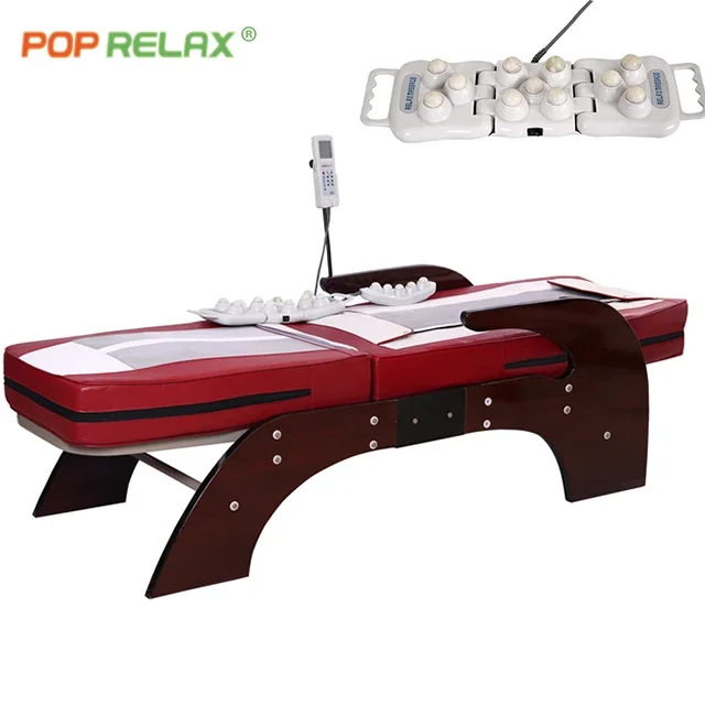 Camas De Piedras Neck Stretcher Chiropractic Therapy Nuga N5 Thermal Full Body Jade Massage Bed 4
