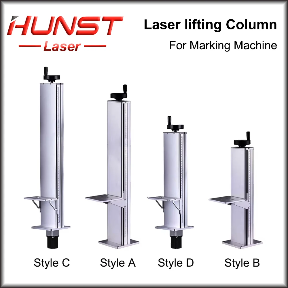 HUNST Laser Marking Machine Lift Table Z-axis Lift Stand Height 500mm & 800mm Motor Control Automatic Lifting Table