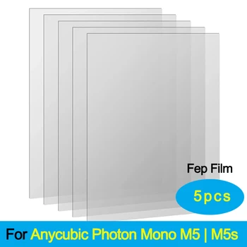 Anycubic Photon M5 Photon M5s UV 송진 3D 프린터용 FEP 필름, 릴리스 필름 LCD SLA 프린터 FEP 시트, 2 개, 5 개, 10 개 상품 이미지