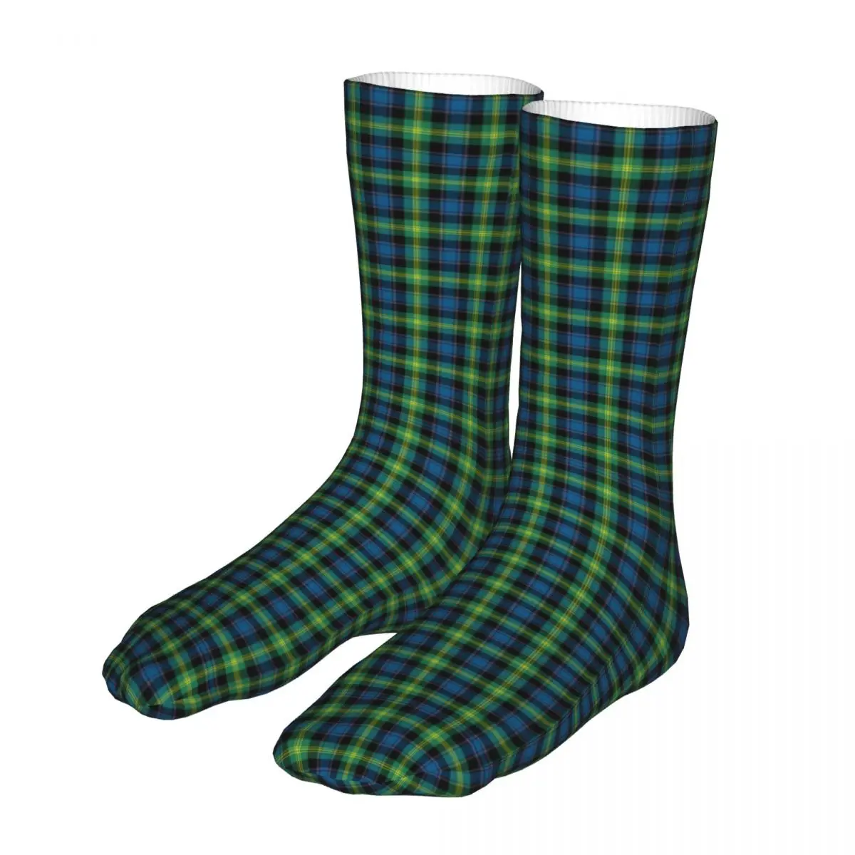 

Happy Funny Socks Male Mens Women Casual Green Clan Watson Tartan Checkerboard Socks Checkered Sock Spring Summer Autumn Winter