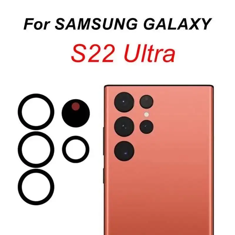 JETech Pellicola Fotocamera per Samsung Galaxy S22 Ultra 5G 6,8 Pollici, 9H Vetro Temperato