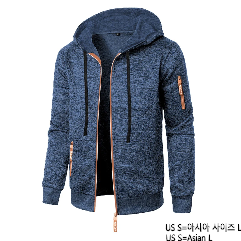 Animal Game Outdoor Men's Hooded Sweatshirts Long Sleeve Casual Zipper Jacket Coats Solid Warm Work Coats Zip Hoodies Streetwear