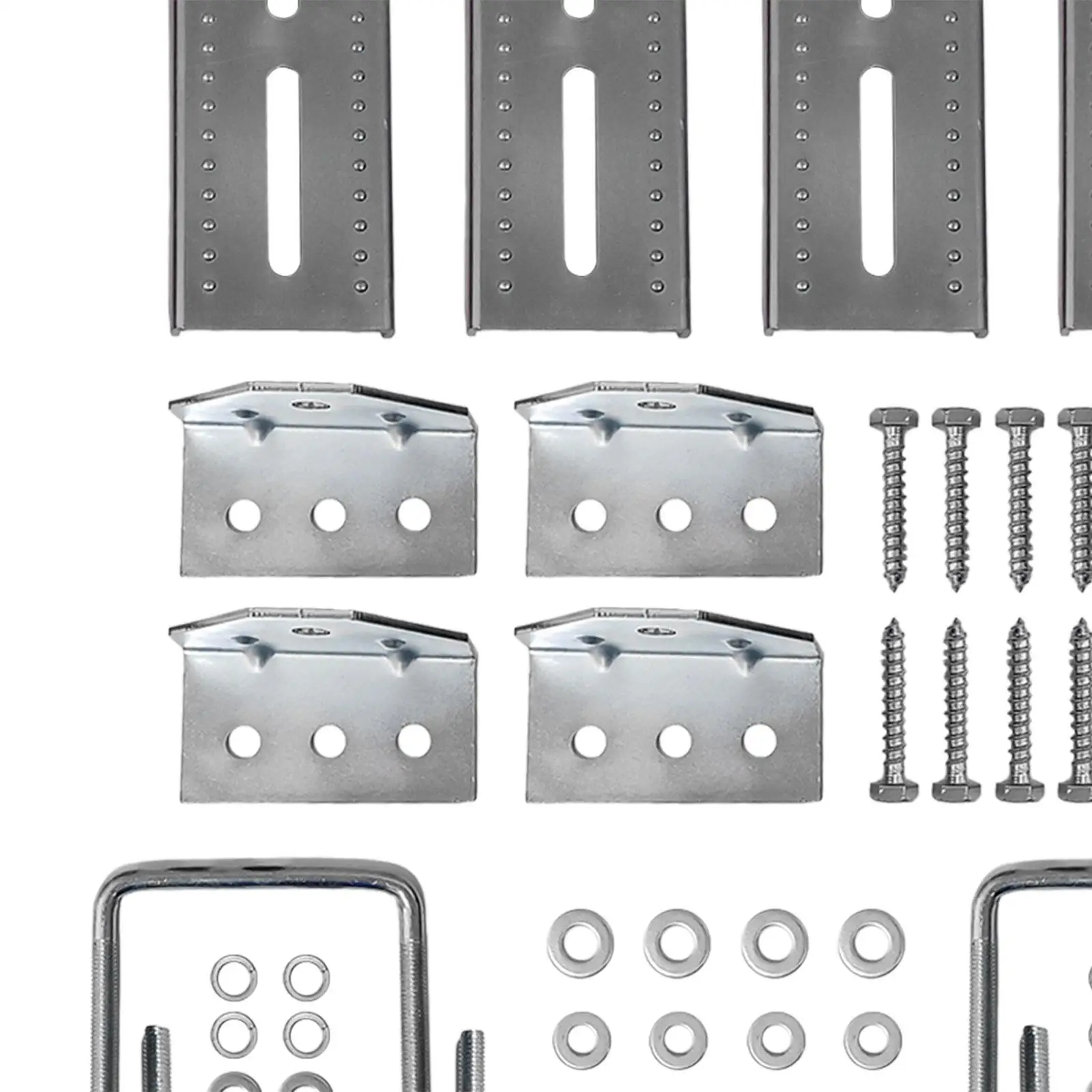 4 PCS 8\" Galvanized Swivel Top Bunk Bracket Kit W/Hardware 2\"x3\" New