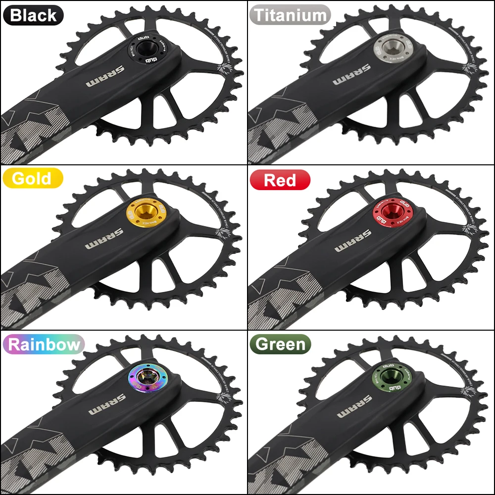Bicycle Crank Arm Cap Kit DUB Crank Cover DUB Cap Self-Extracting Bolt M18/M30 SRAM NX/GX/Force/XX1 Spare Part bike crank cover,bike crank,bicycle parts