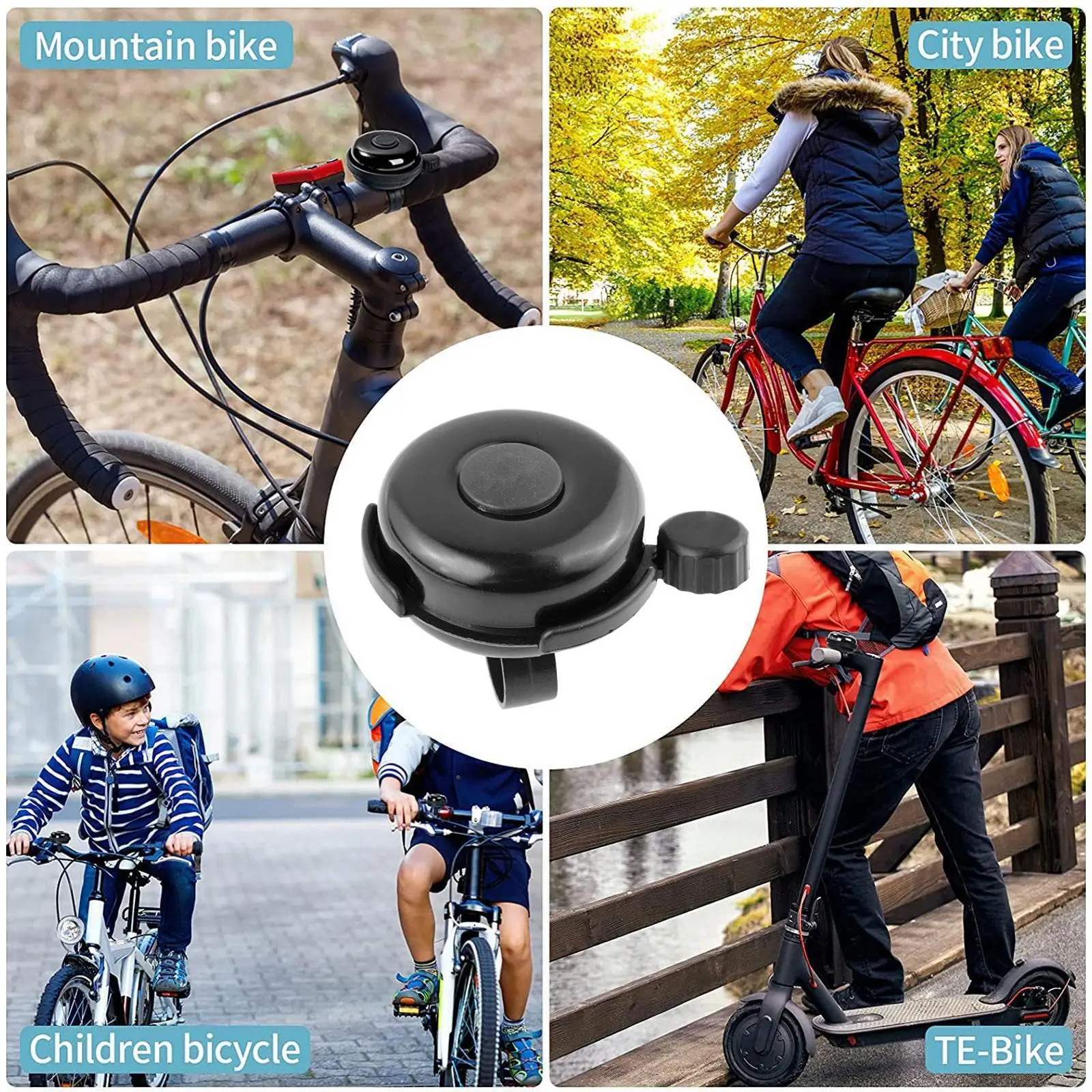 Mini Campanello Per Bici Forte 100-110dB Campanello Forte Per Manubrio Diametro 22 318mm Impermeabile Piccolo Clacson Trasparente Bici Elettrica Mtb Bici Pieghevole Bici Per Bambini 85558651