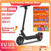 HX X9B electric scooter 1000W 20AH 40KM/H Electric kick scooters e scooter adults electric skateboards Folding escooter Escooter