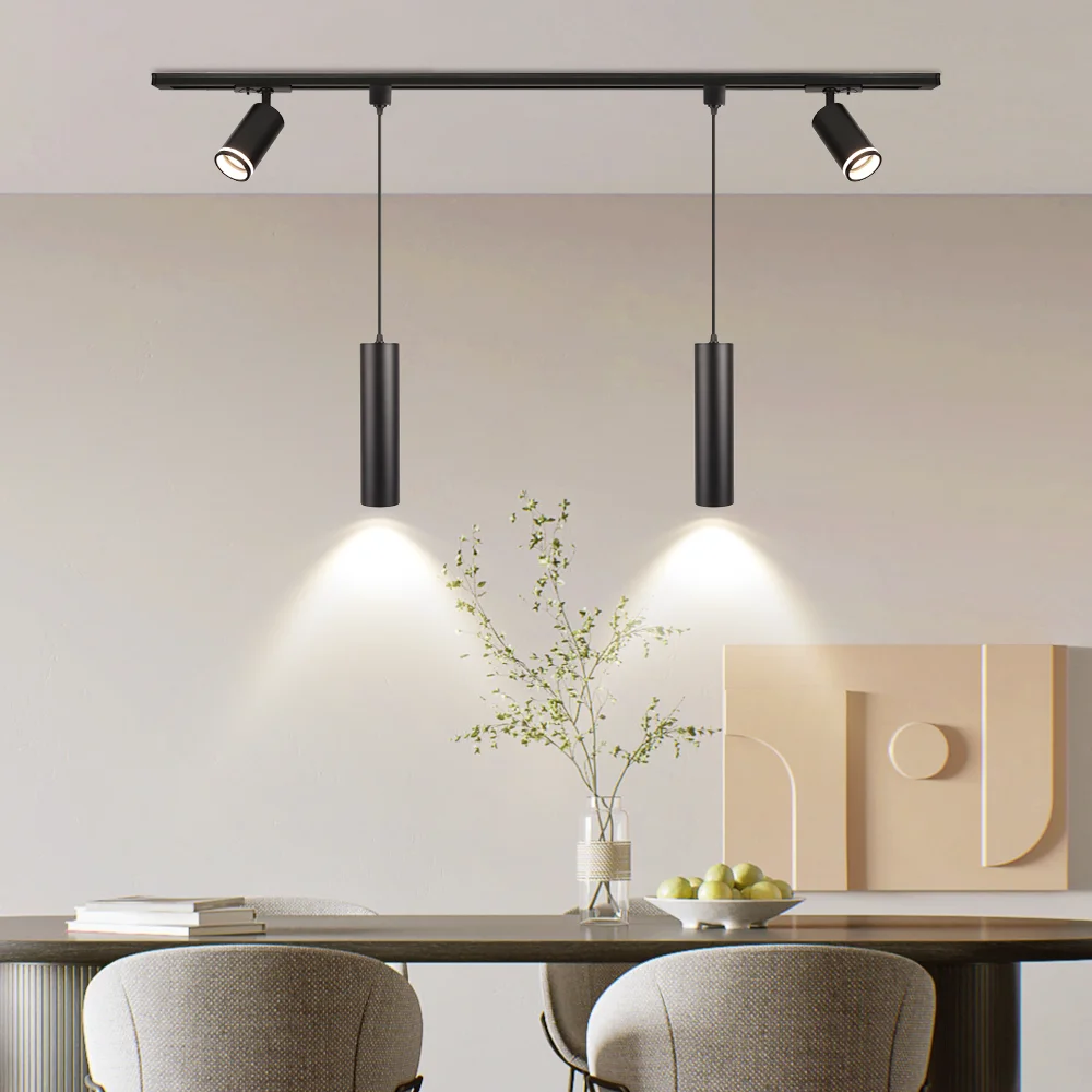 Enhanced LED Track Lighting Fixture for Living Room, Store, or Kitchen Ceiling