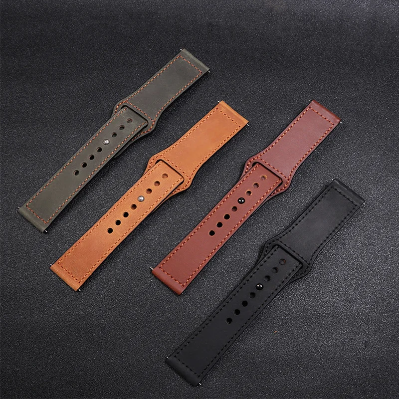 Premium Leather Band for Smart Watches - Elegant Strap Accessory