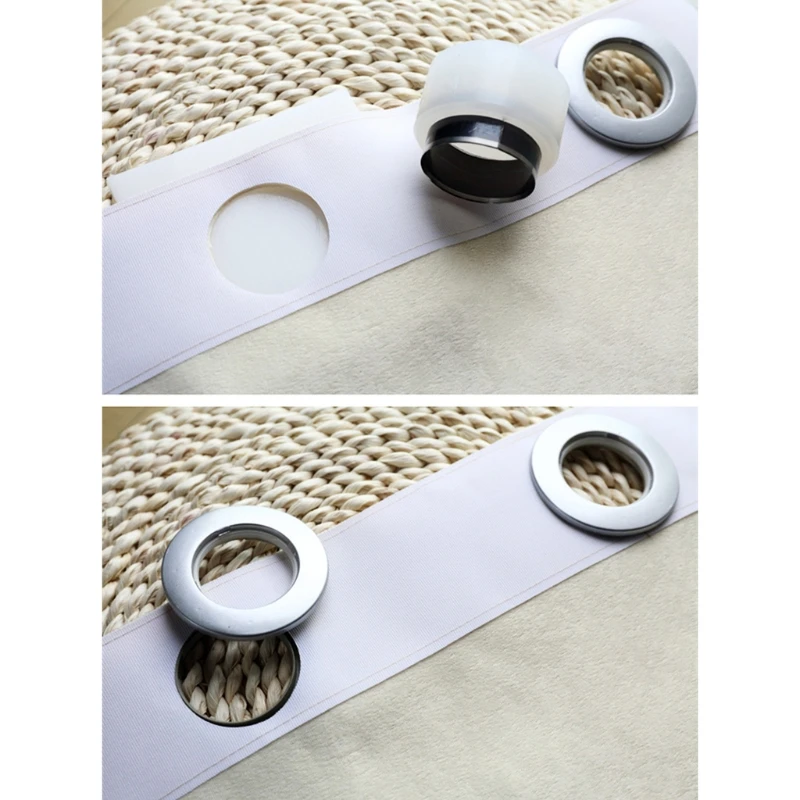Curtain Hole Puncher Mat Set 2 Small Portable Hand Operation