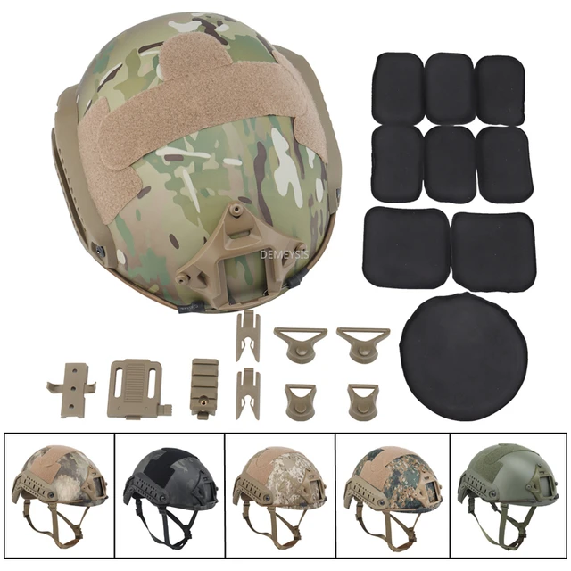 Casque de protection militaire Dulsoft Fast laissée Type Paintball, jeu CS,  sports, armée, skip Wargame - AliExpress