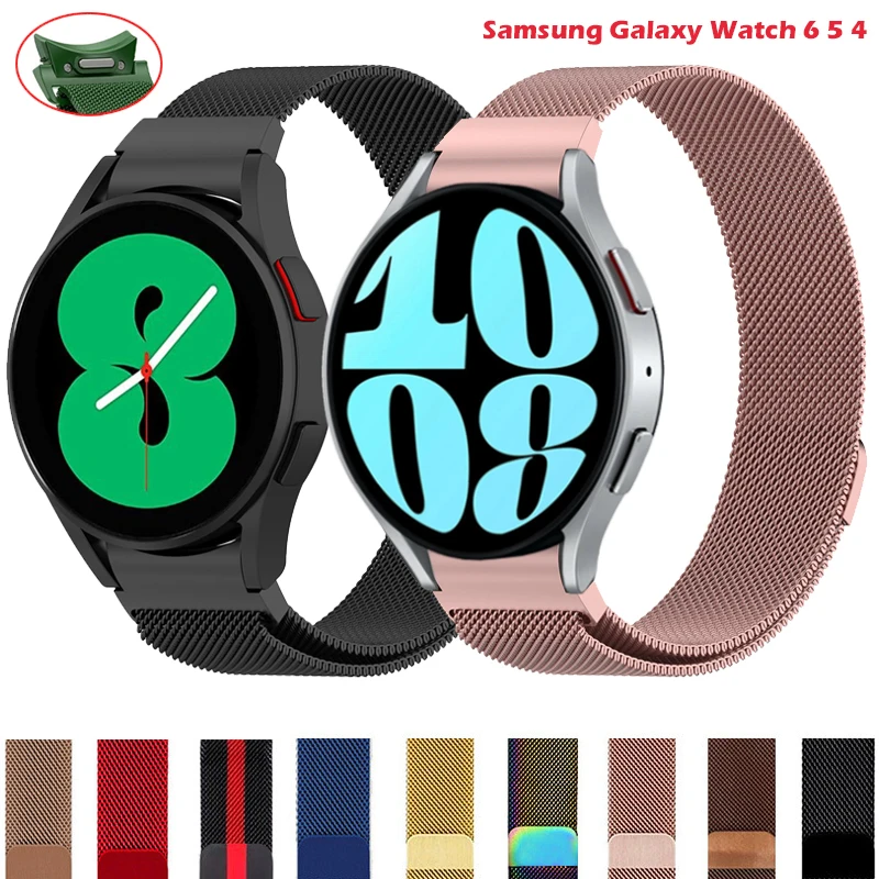 

Milanese Metal Strap For Samsung Galaxy Watch Band 6 5 pro 4 40mm 44mm Watch6 Classic 43mm 47mm Stainless Steel No Gaps Bracelet