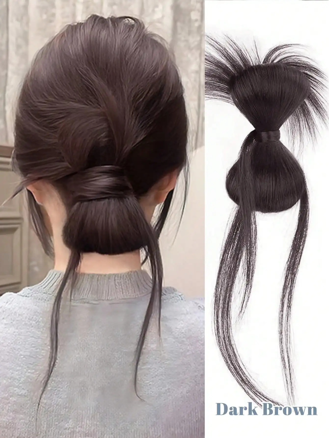 Synthetic Curly Bun Hairpiece for Women