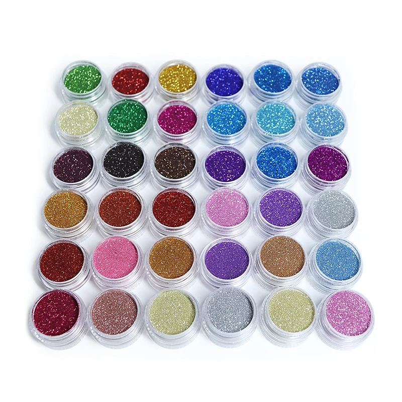 

24Pc/6Set Fine Nail Glitter Sugar Powder Shiny Metal Pigment Dust Manicure Accessories for Gel Nail Polish Supplies Professional
