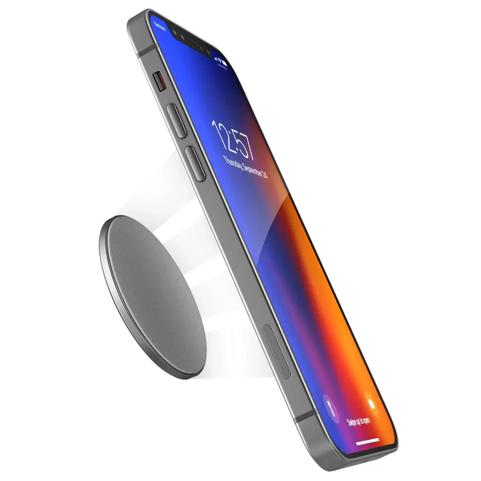 Support Mural Magnétique Pour IPhone MagSafe | Fixation Puissante 800g | Adhésif Fort Pour Cuisine, Salle De Bain, Voiture