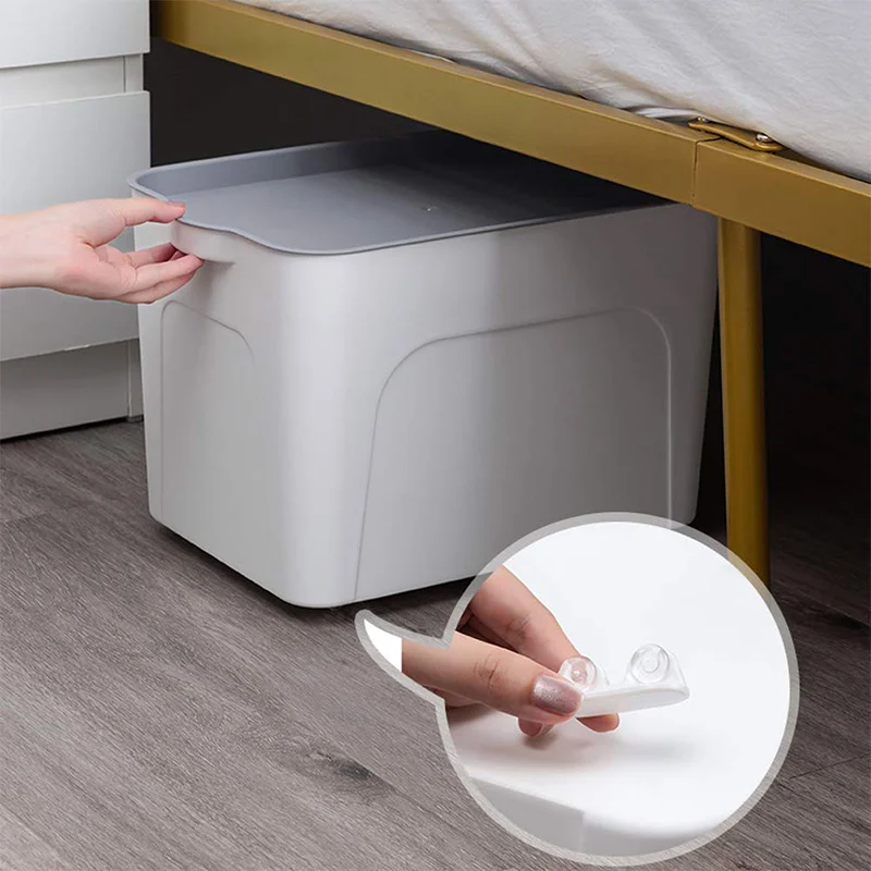 

4pcs Adhesive Pulley Rotating Storage Box Caster Ball Universal Trash Can Bottom Wheel Pulley Self-Adhesive Furniture Rollers