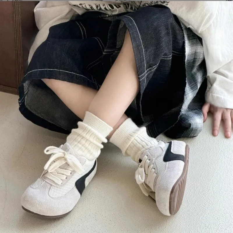 어린이 운동화 여름 가을 새로운 스타일 소녀의 도덕적 훈련 신발 통기성 메쉬 소년의 유행 캐주얼 신발 핑크