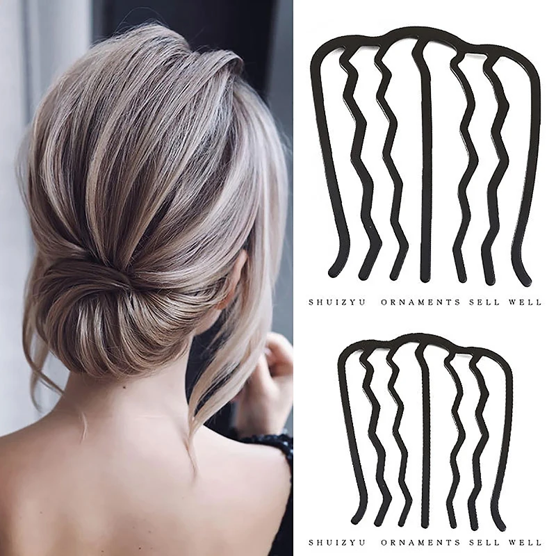 

Женские аксессуары для волос в Корейском стиле, шпилька, расческа, простой модный инструмент для укладки, плетеная вилка, вьющаяся шпилька